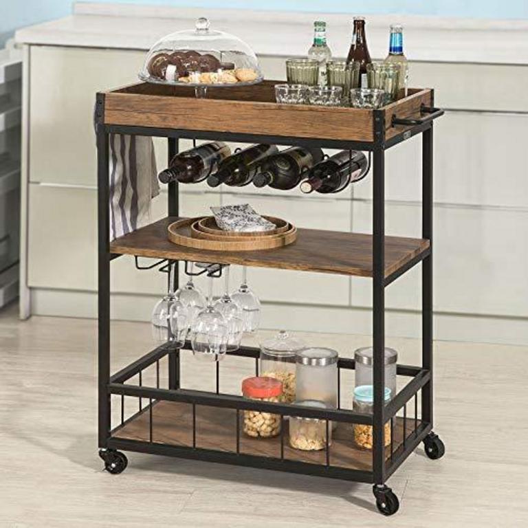HAOTIAN 35''X32'' SERVING CART