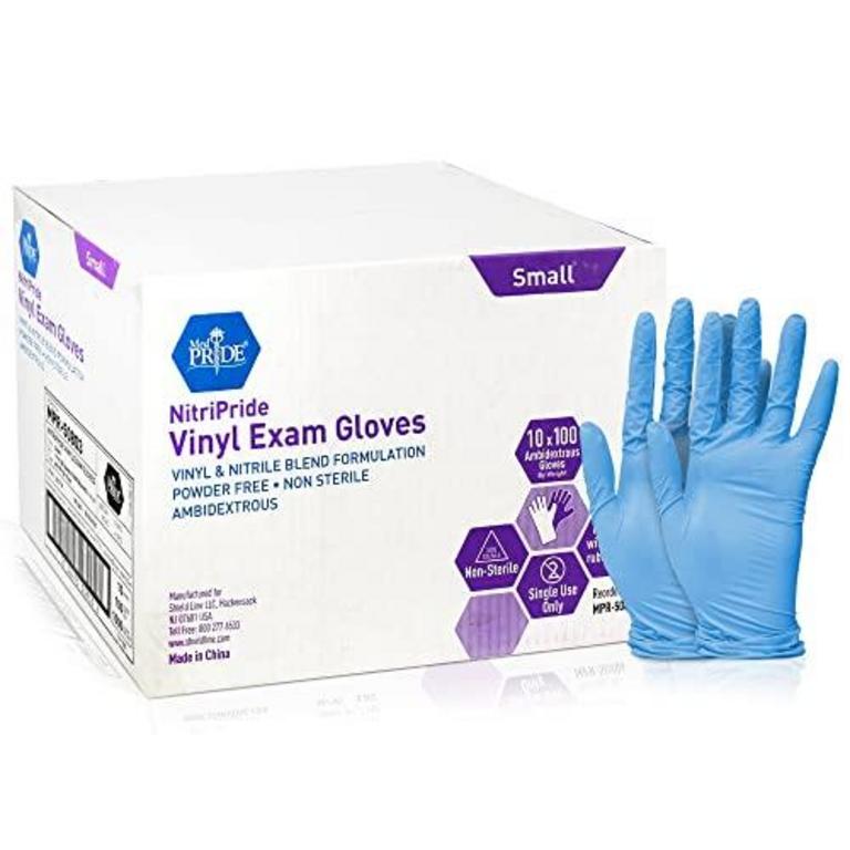 MED PRIDE SMALL LATEX GLOVES