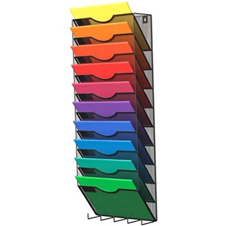 DELIFOX 10-TIER FILE HOLDER