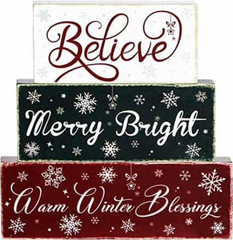 2 QUEEKAY 3-PC XMAS DECORATION