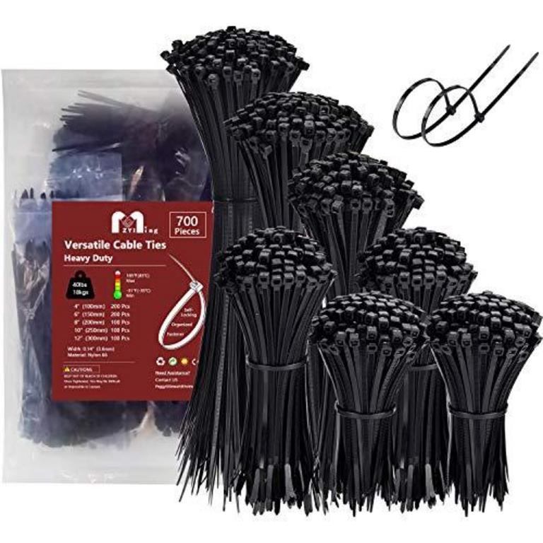 1400 ZIP TIES ASSORTED SIZES