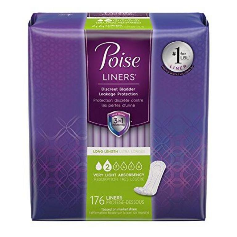 176 COUNT POISE PANTY LINERS