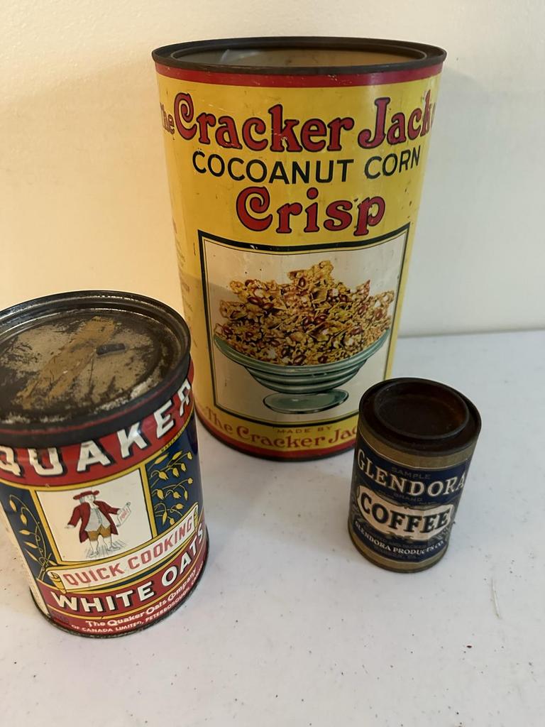 Auction Ohio tinGlendora sample coffee etc