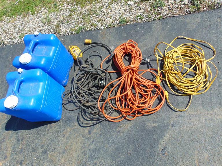 Auction Ohio Electric Cords & Plastic Jugs