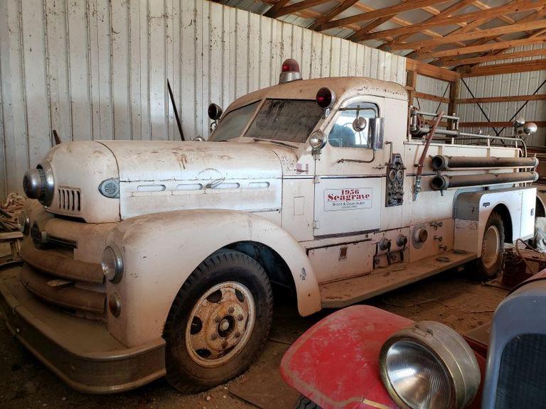 Auction Ohio 1956 Seagrave Firetruck