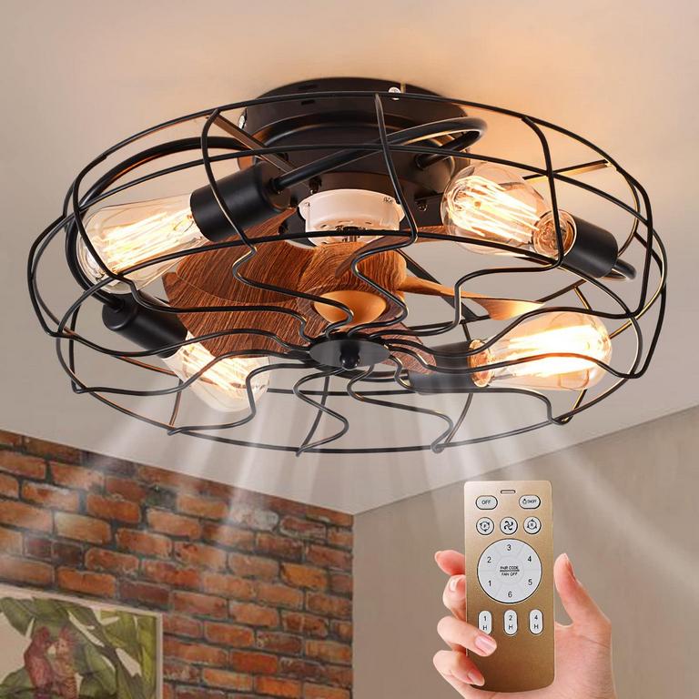 HUIXUTE 20'' CAGED CEILING FAN