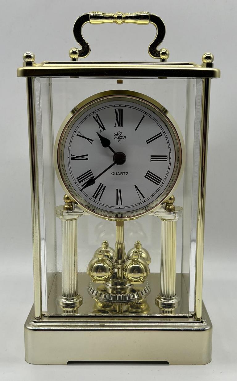 Auction Ohio Elgin Quartz Desk Clock