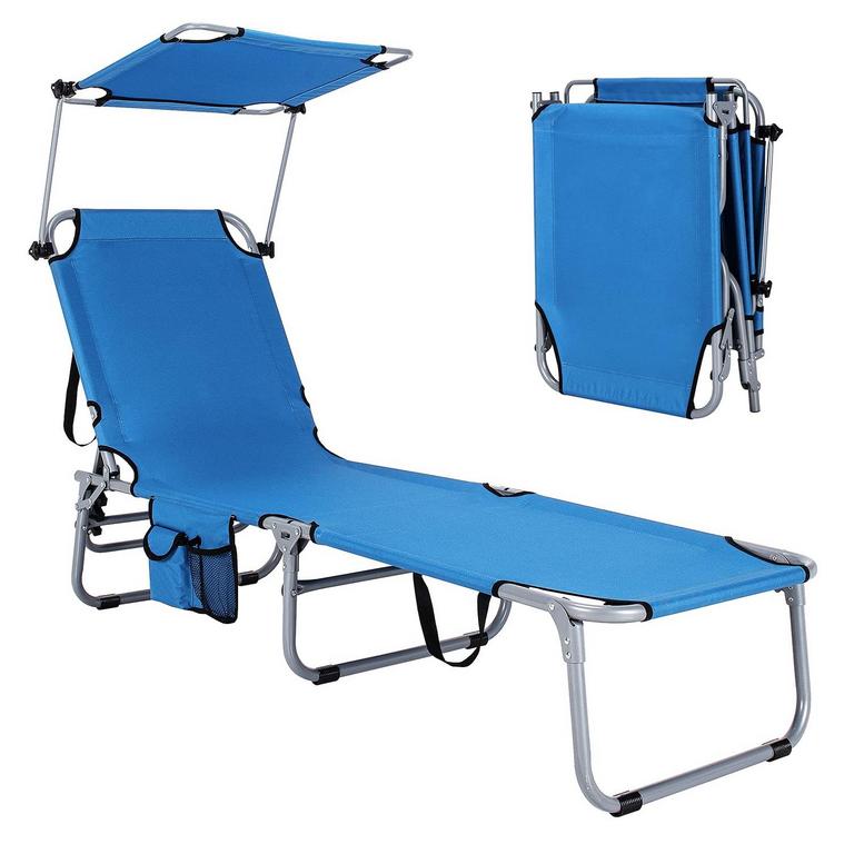 GYMAX BEACH CHAIR