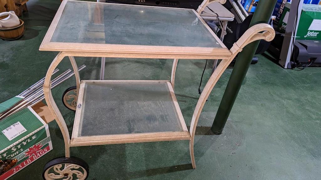 Auction Ohio Hampton Bay serving cart