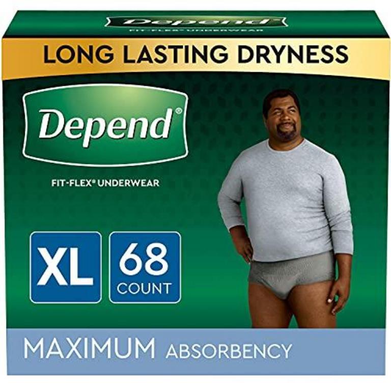 68 DEPEND MEN'S XL UNDERWEAR