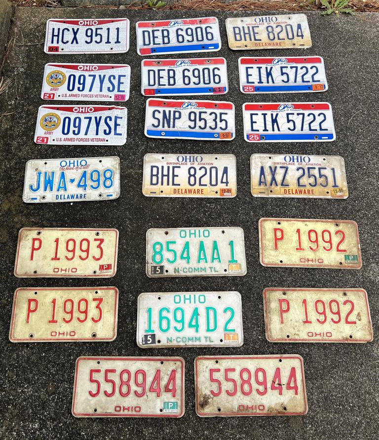 Auction Ohio Vintage License Plates