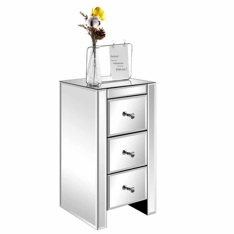 ZIMTOWN MIRRORED NIGHTSTAND