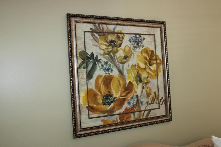 Auction Ohio Yellow Flower Framed Print
