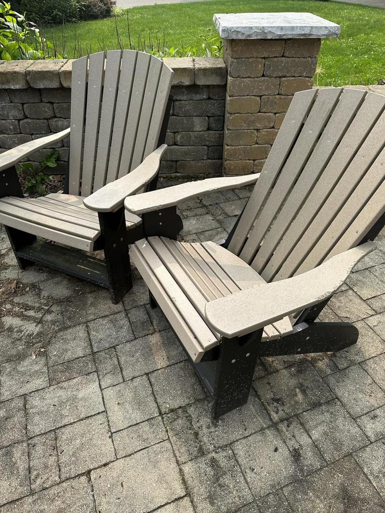 Auction Ohio Polywood Adirondak chairs
