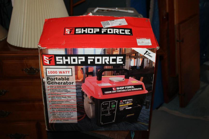 Auction Ohio Shop Force Portable Generator