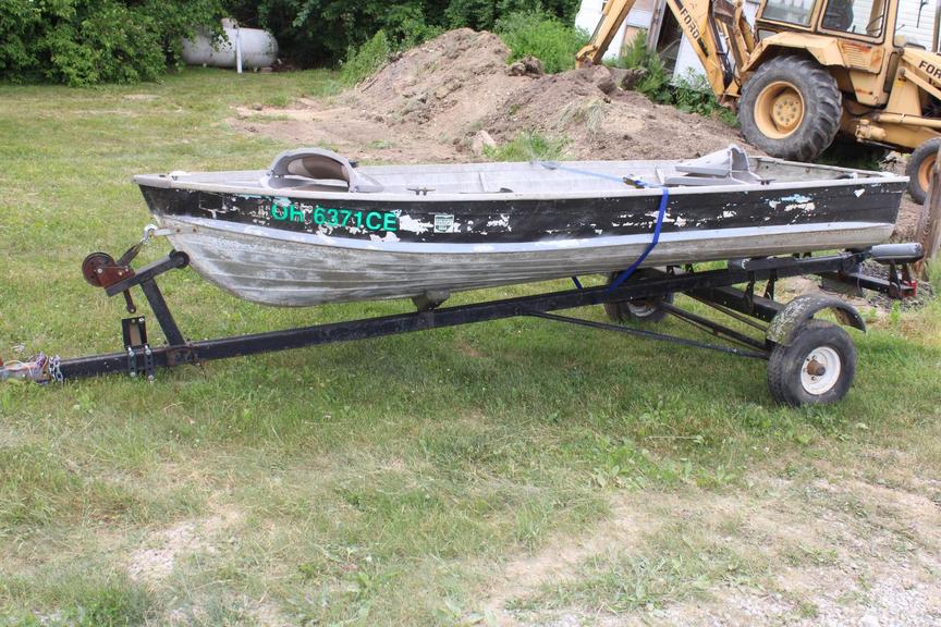Auction Ohio Fishing Boat & Trailer