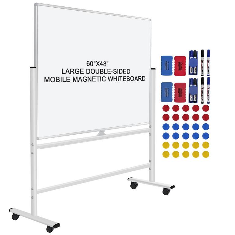 Zipperbuy 4X6' TWO SIDED DRY ERASE BOARD
