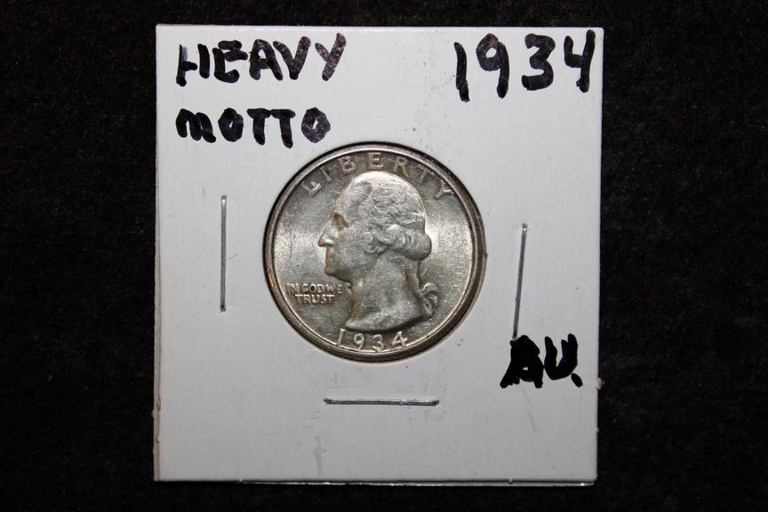 Auction Ohio 1934 Washington Silver Quarter