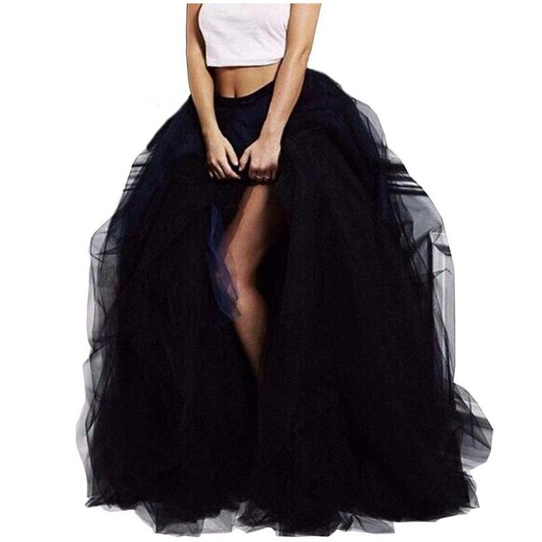 LISONG L TULLE SKIRT BLACK