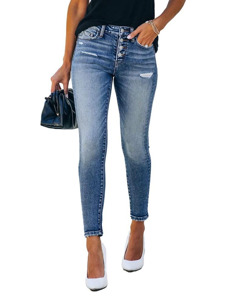 ALLIMY RIPPED JEANS SZ 8