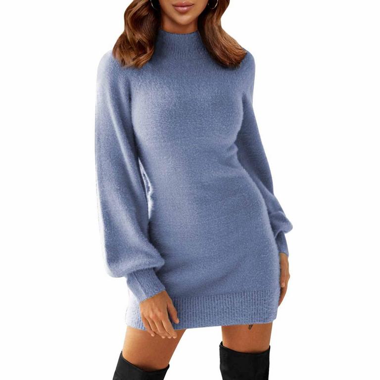 EXLURA MOCK NECK DRESS