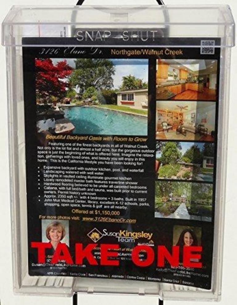 CLEAR FLYER BOX HOLDER