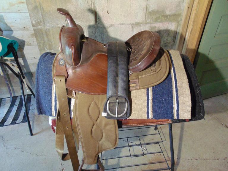 Auction Ohio Big Horn Saddle & Stand