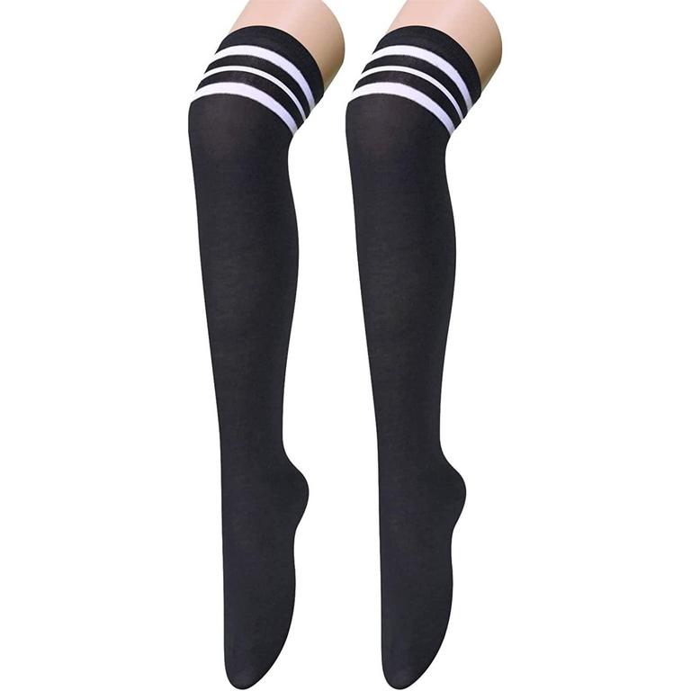 ZMART BLACK THIGH SOCKS
