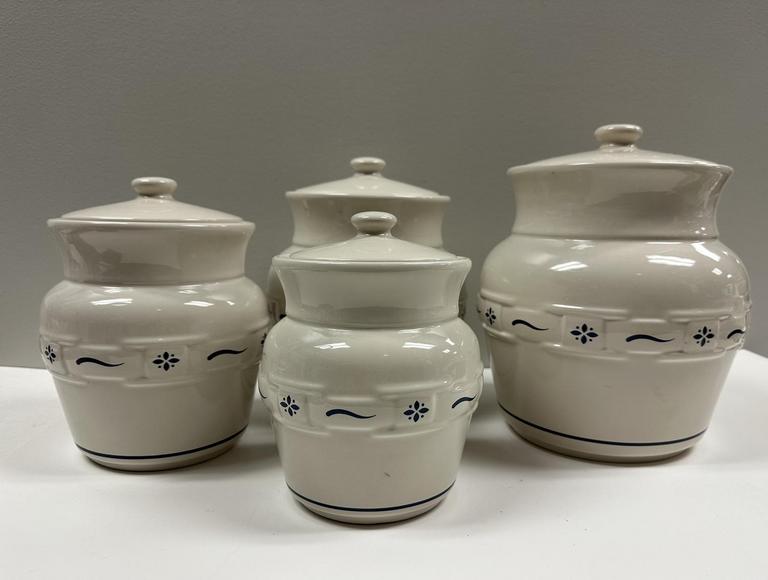 Auction Ohio Longaberger Canister Set