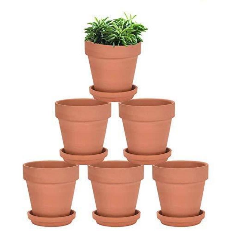 VENSOVO TERRACOTTA POTS 6PK
