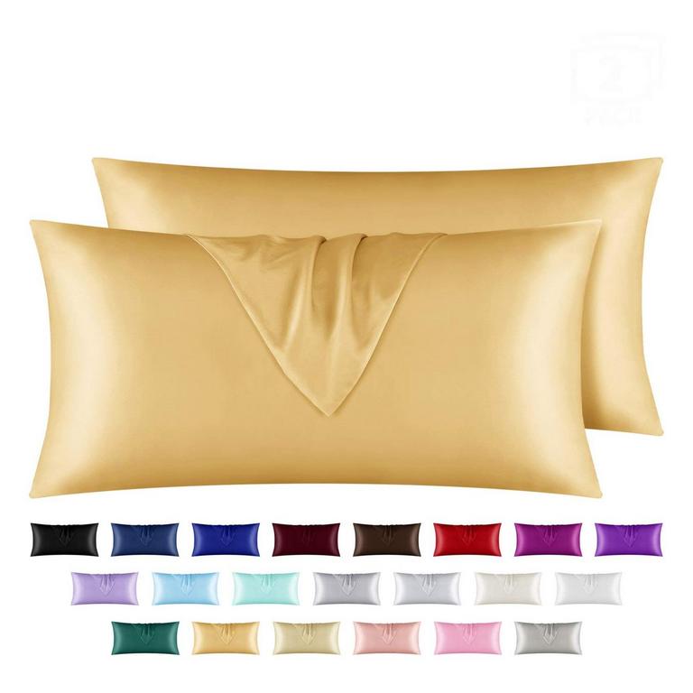 YOUROSE KING SATIN PILLOWCASES