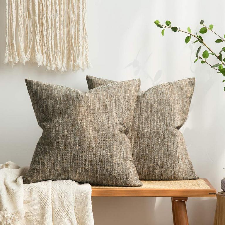 MIULEE 18IN BURLAP PILLOW COV