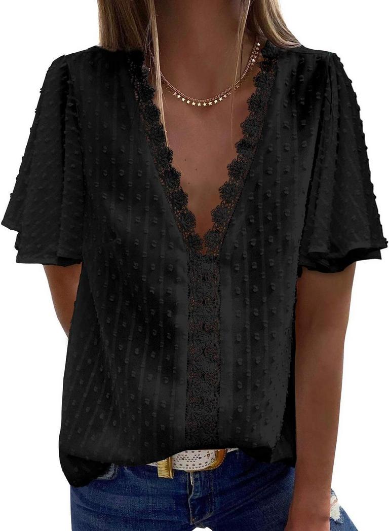 ASVID LACE TUNIC TOPS