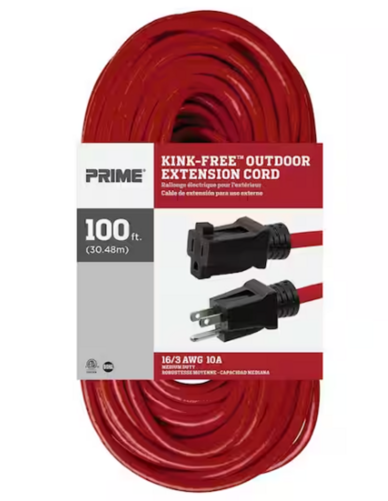 Zipperbuy 100' OUTDOOR EXTENSION CORD