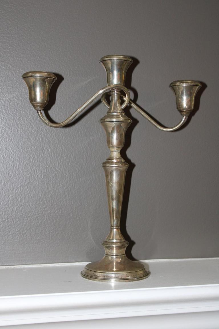 Auction Ohio Sterling Silver Candelabra