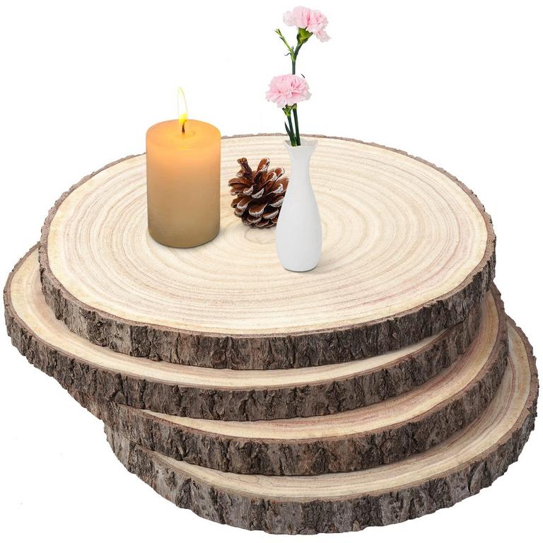 SHINEZOOM WOOD SLICES 4PCS