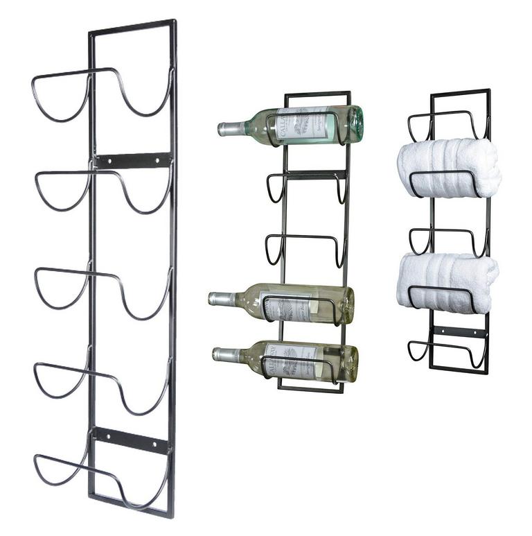 METAL WALL WINE RACK