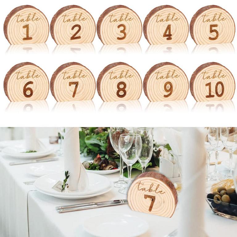 ATTGREAT WOODEN TABLE NUMBERS