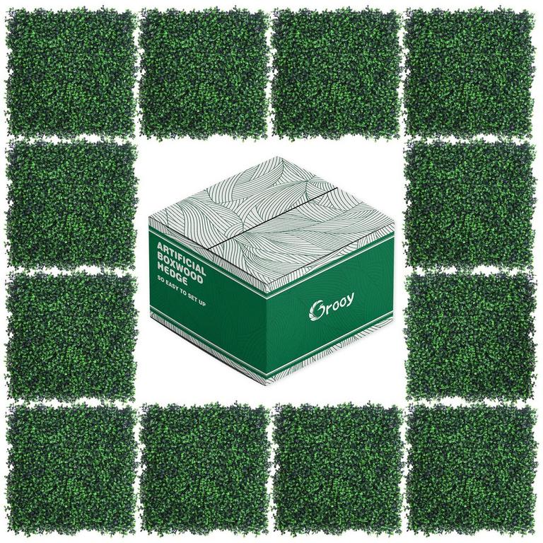 12 GROOY 20”X20” GRASS PANELS