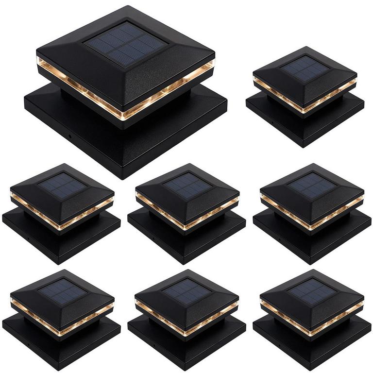 8 MAGGIFT SOLAR POST LIGHTS