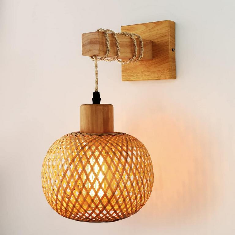 FRIDEKO RATTAN WALL LAMP