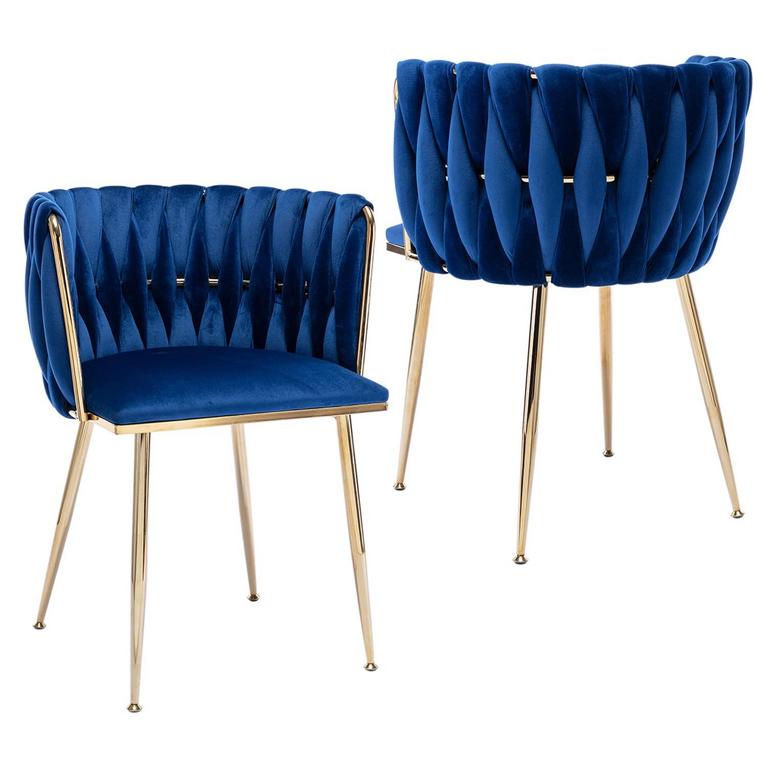 2 KIZTIR VELVET DINING CHAIRS