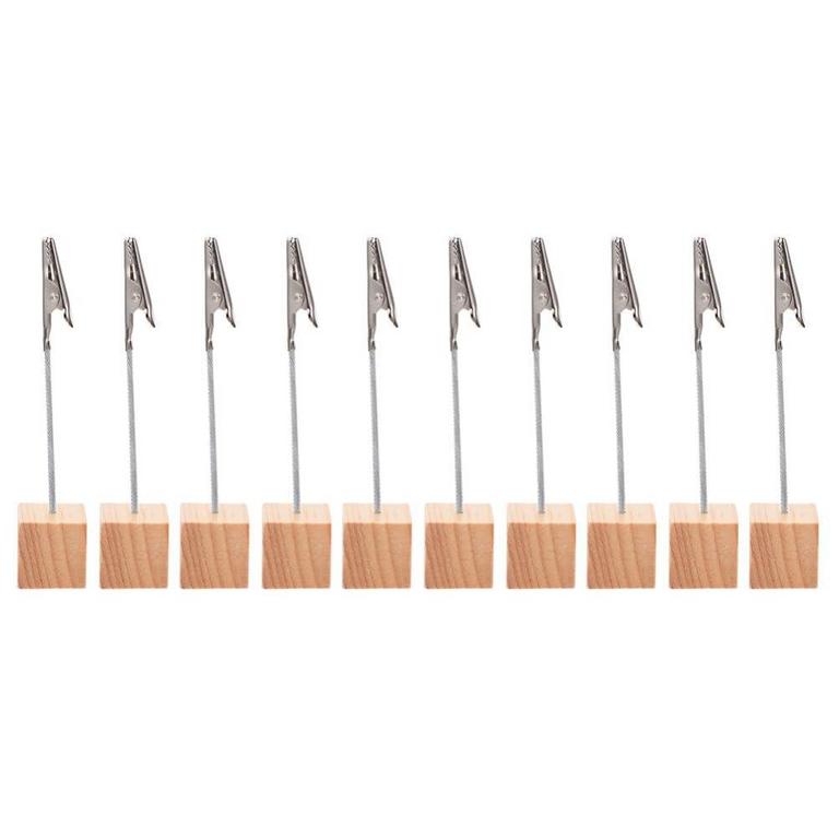 STOBOK WOODEN CLIP HOLDERS