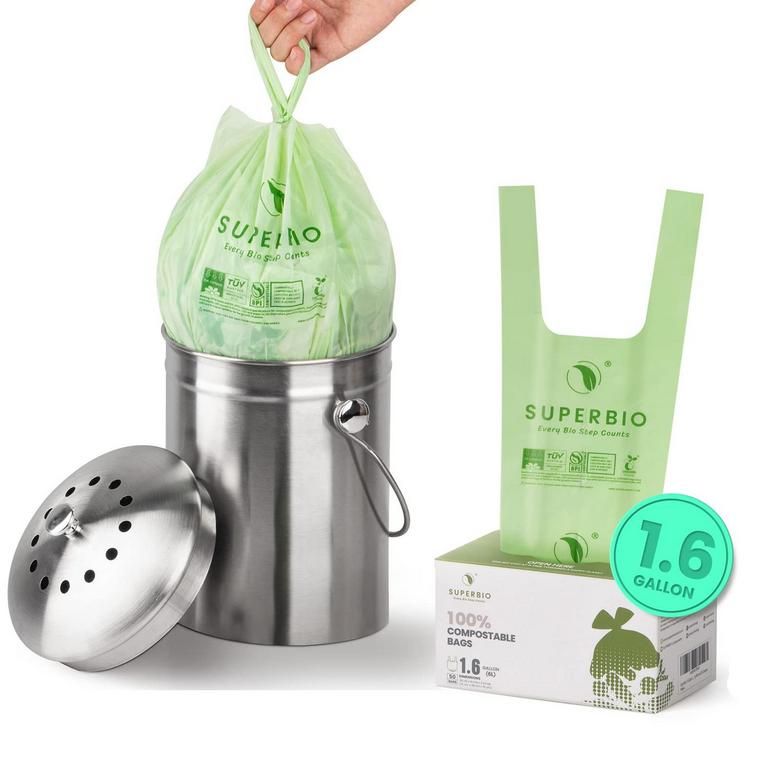 Zipperbuy SUPERBIO COMPOSTABLE BAGS