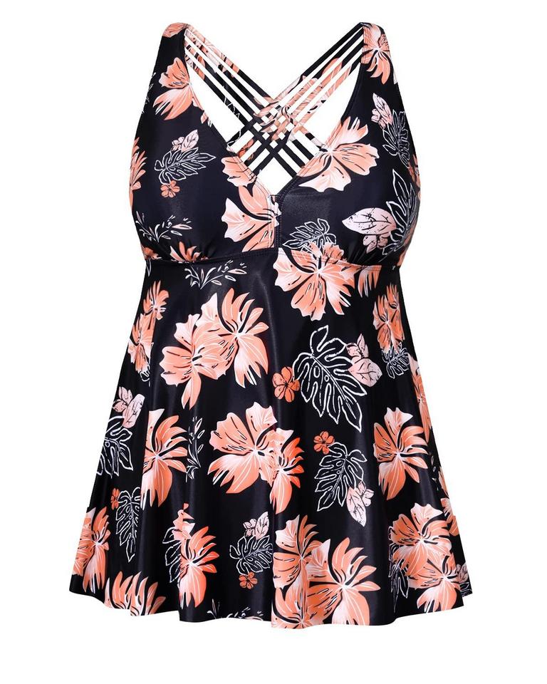 YONIQUE WOMEN'S 18PLUS TANKINI TOP