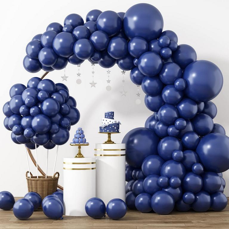 RUBFAC NAVY BLUE BALLOONS