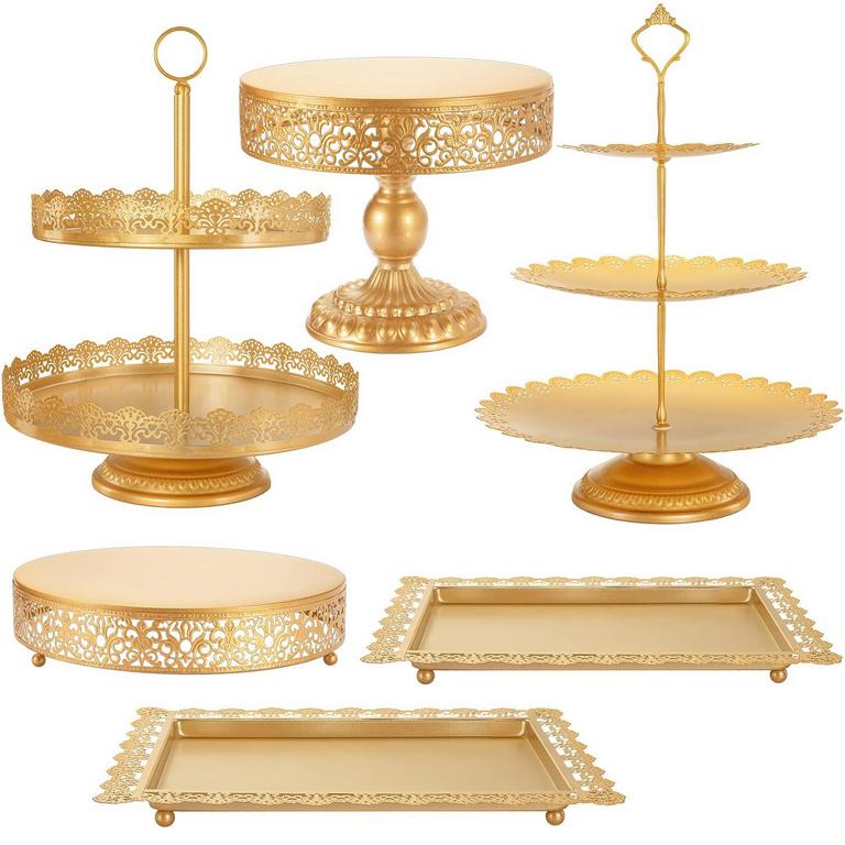 NELHALT GOLD CAKE STANDS