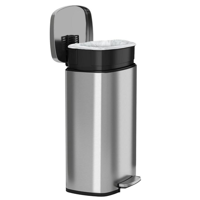 13-GALLON STEEL TRASH CAN