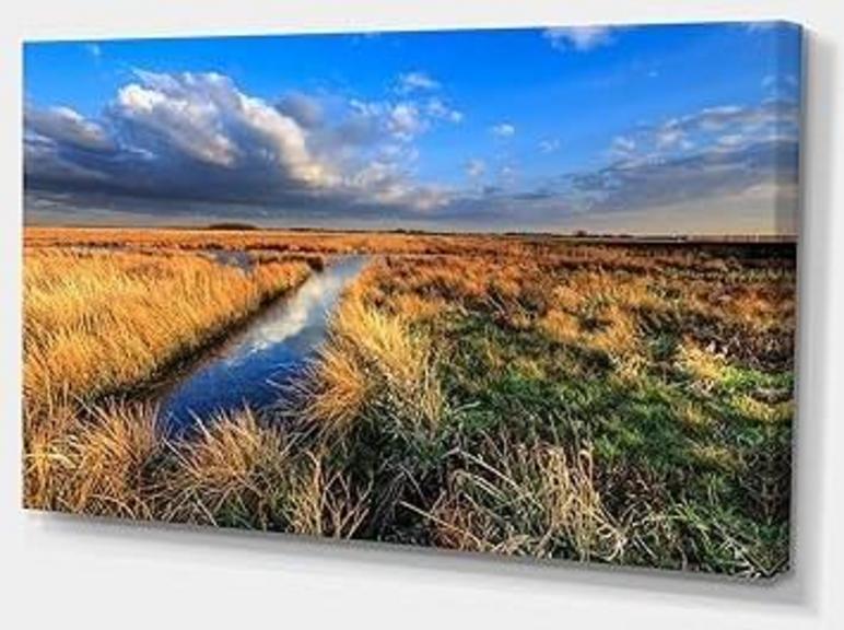 60X28" BLUE SKY WALL ART