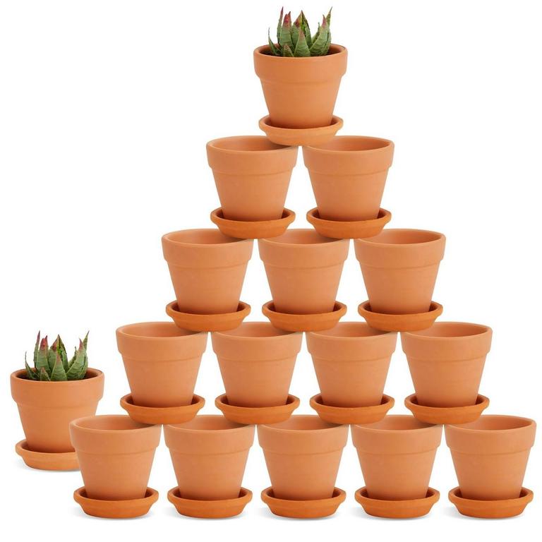 JUVALE 16PK 2IN TERRACOTTA POTS